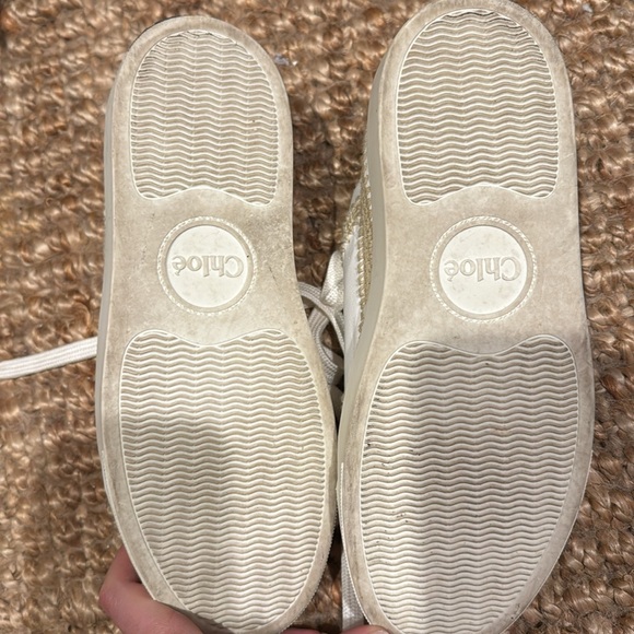 Used twice Chloe crotch white leather sneaker - Picture 4 of 4